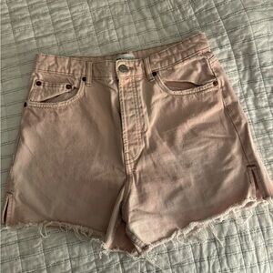 Zara Light Pink Jean Shorts